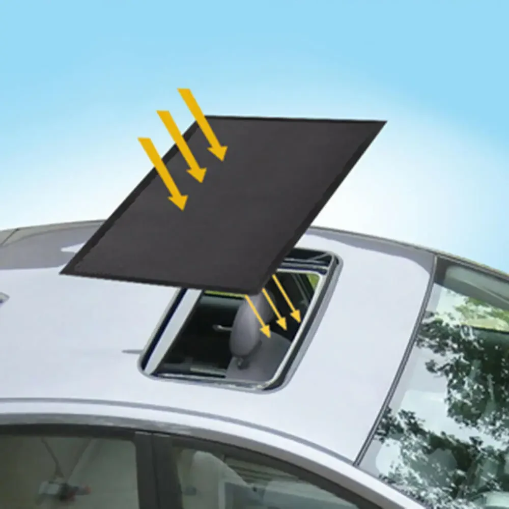 Magnetic Skylight Sunshade for Cars – Silver Coating, 95×55 cm