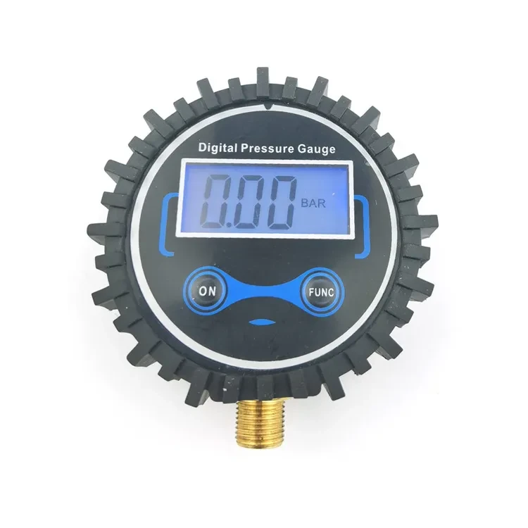 Copper Body Digital Tire Pressure Gauge with LCD Display & Multi-Units