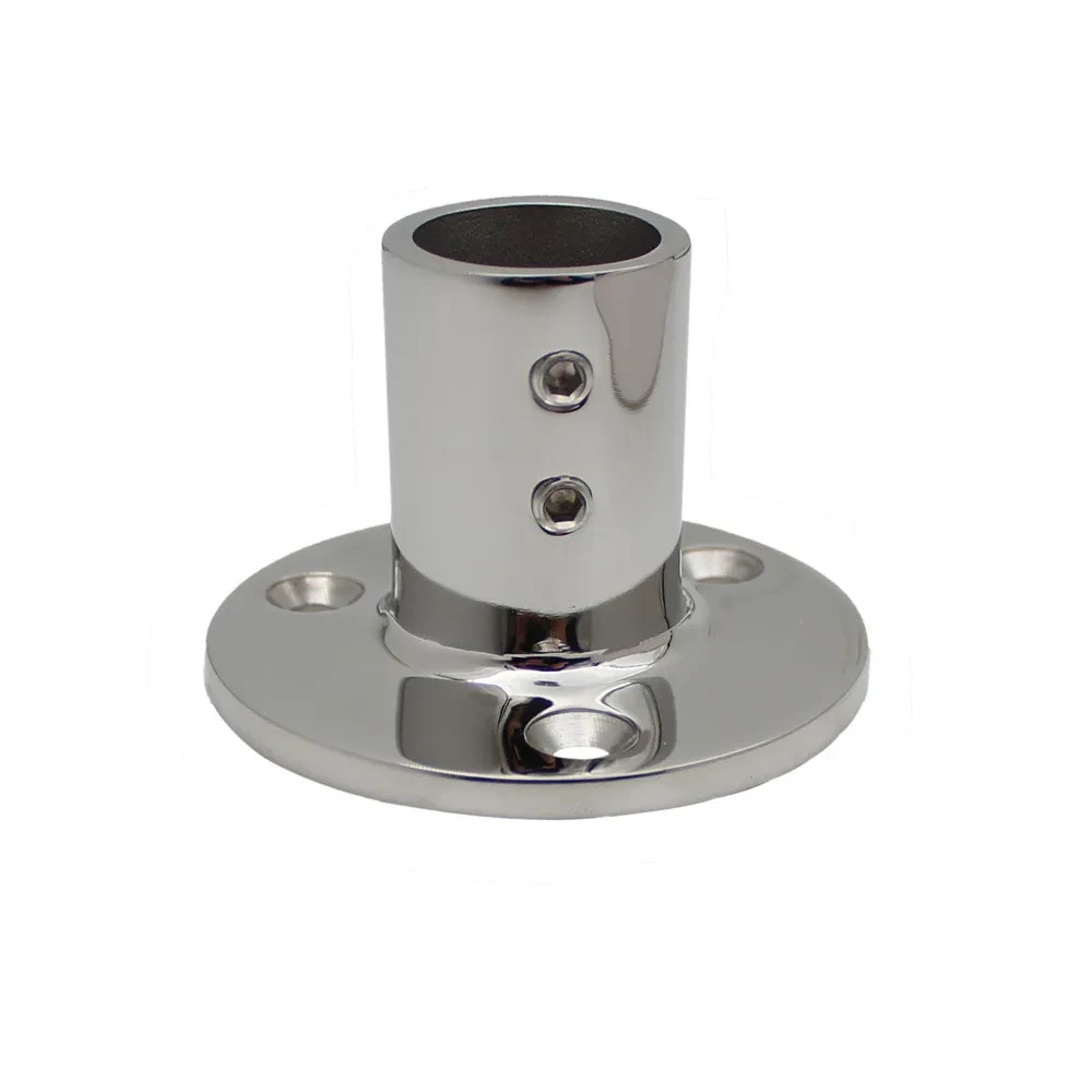 316 Stainless Steel 90° Round Tube Seat for Marine & Boat Hardware