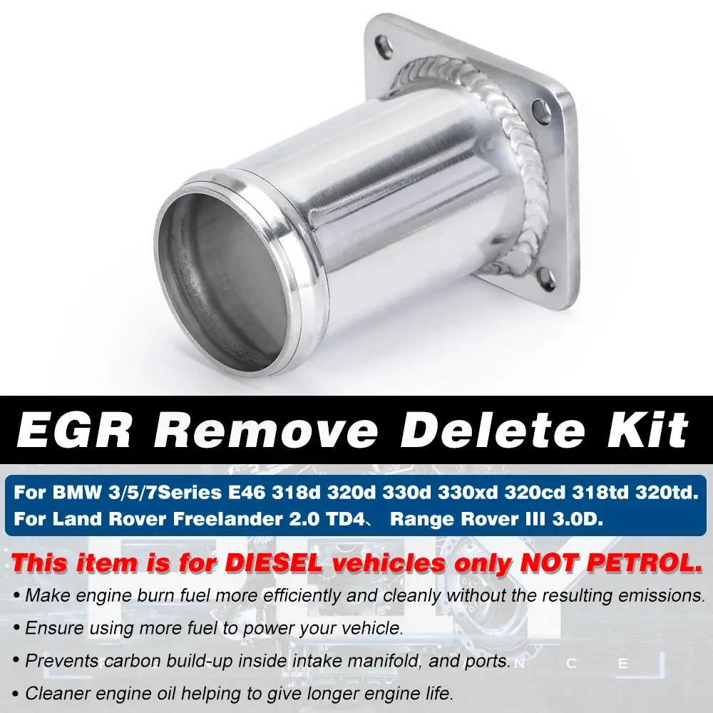 BMW & Land Rover Diesel EGR Delete Pipe for Engine Performance Upgrade