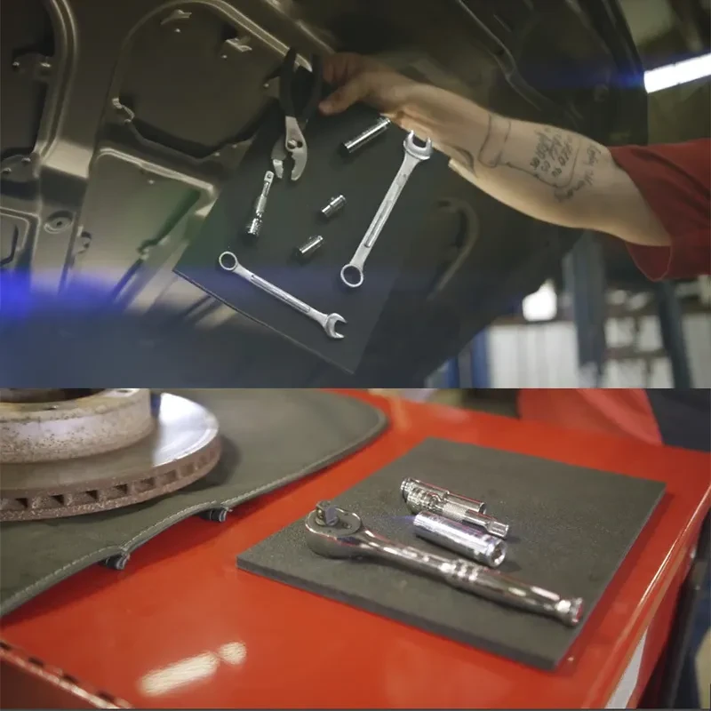 Flexible Magnetic Tool Pad for Auto Repair – Anti-Slip Rubber Work Mat