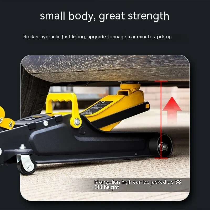 Ultra-Low Hydraulic Car Jack for Quick Tire Lifts & Smooth Operation