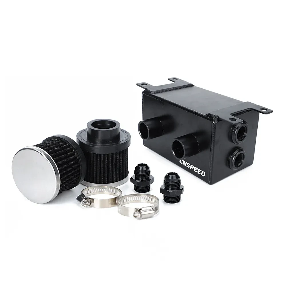 Stainless Oil Vent Reservoir for Cleaner Engine Vapor Management