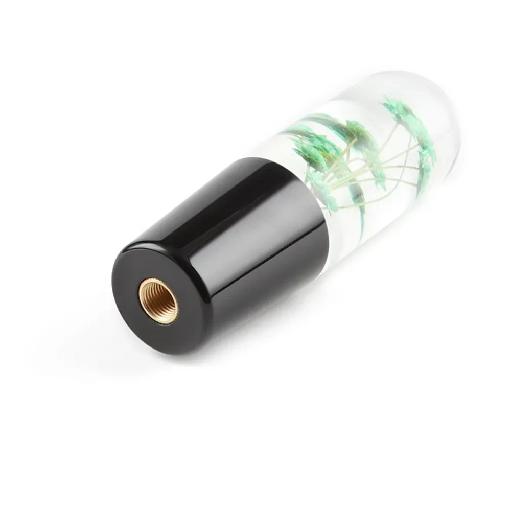 JDM Crystal Gear Shift Knob with Multi-Color Flower Design