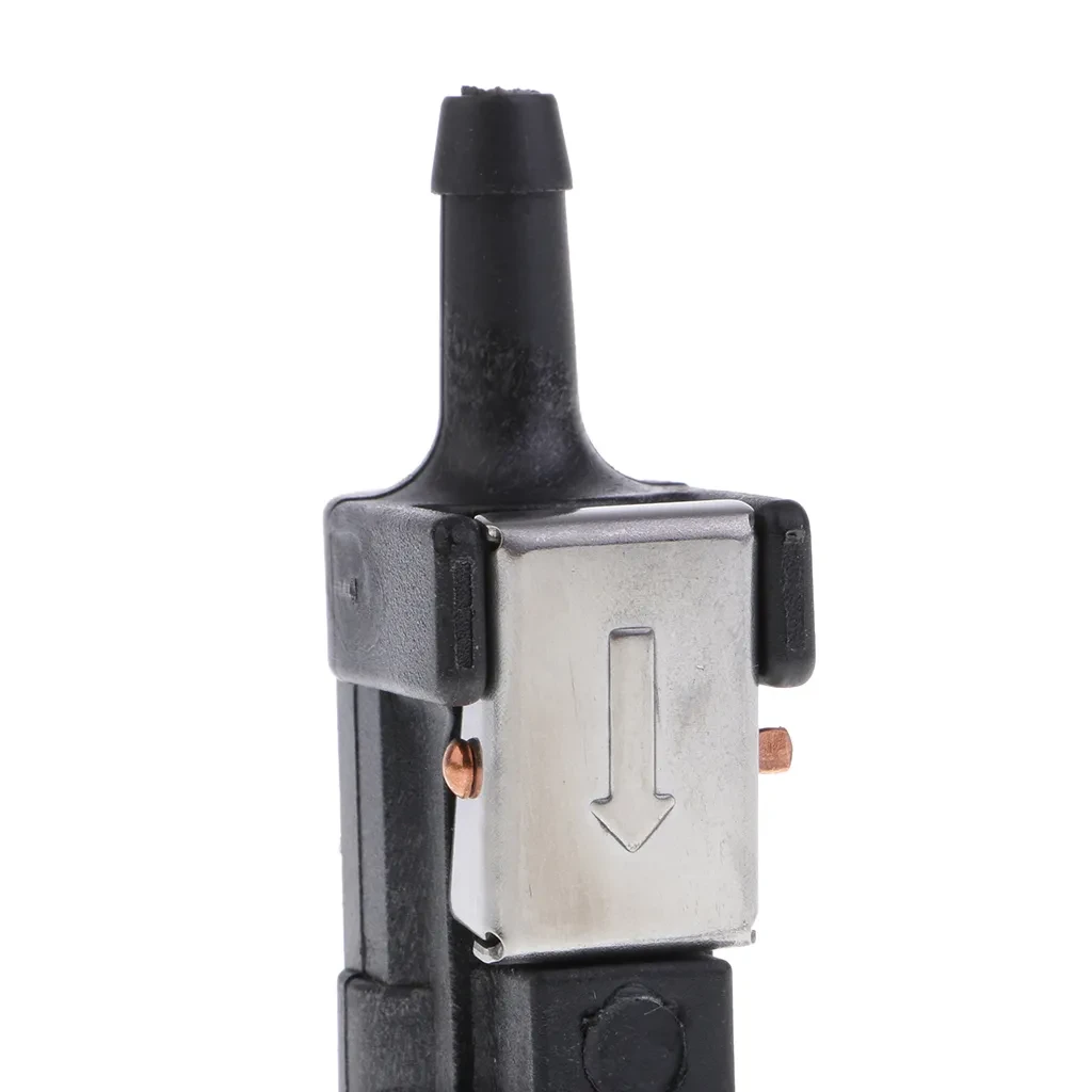 2-Piece Outboard Engine Fuel Hose Connector – Durable Black Tubing