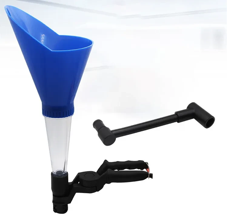 Adjustable Oil Flow Funnel with Secure Threaded Interface Design