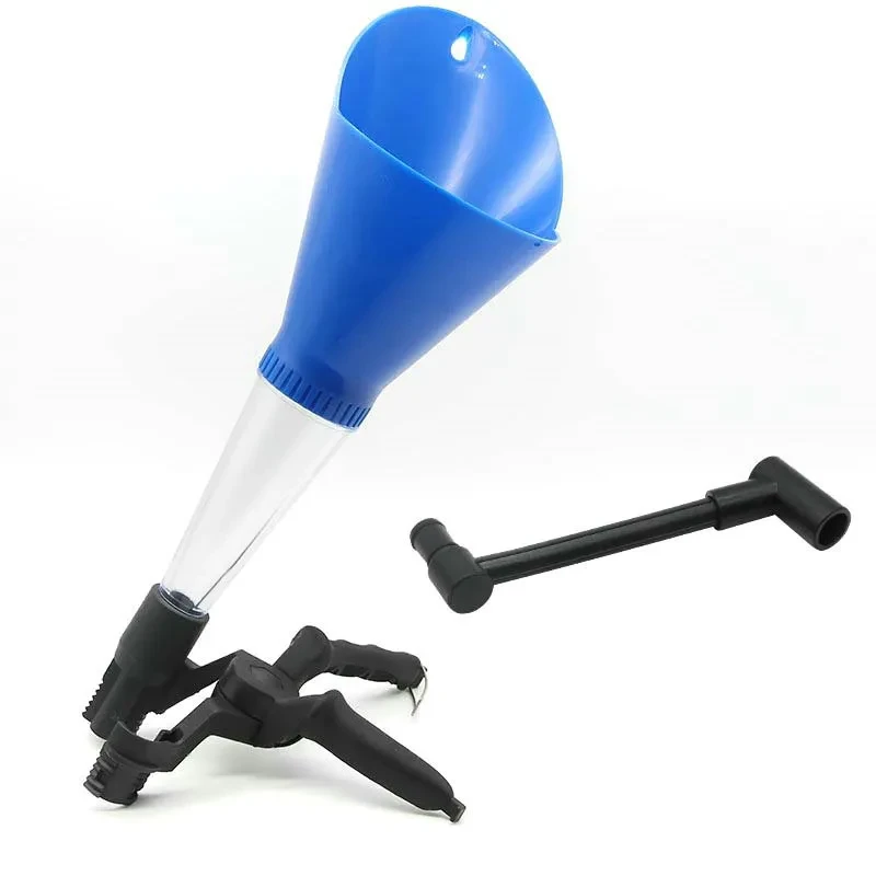 Adjustable Oil Flow Funnel with Secure Threaded Interface Design