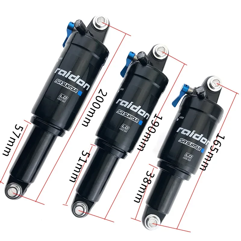 RAIDON Rear Air Shock Absorber for XC & Trail Mountain Bikes