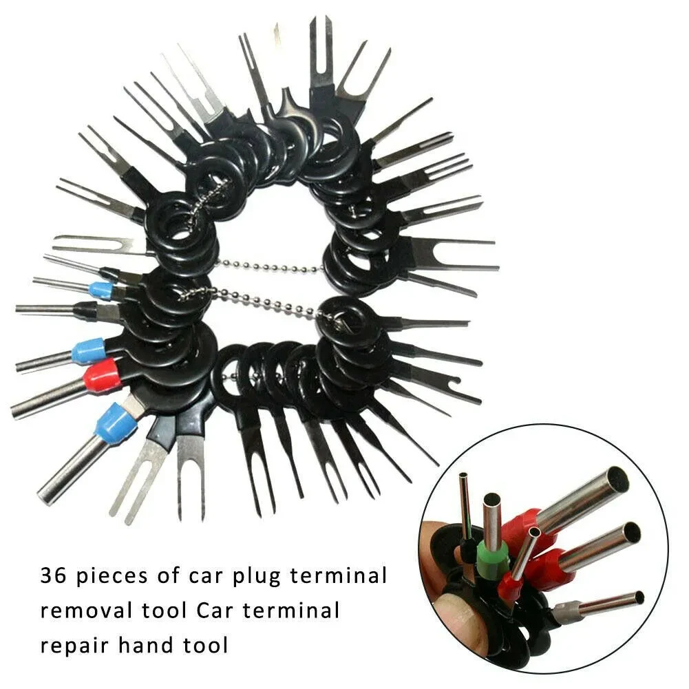 36-Piece Car Wiring Terminal Removal & Crimping Repair Kit