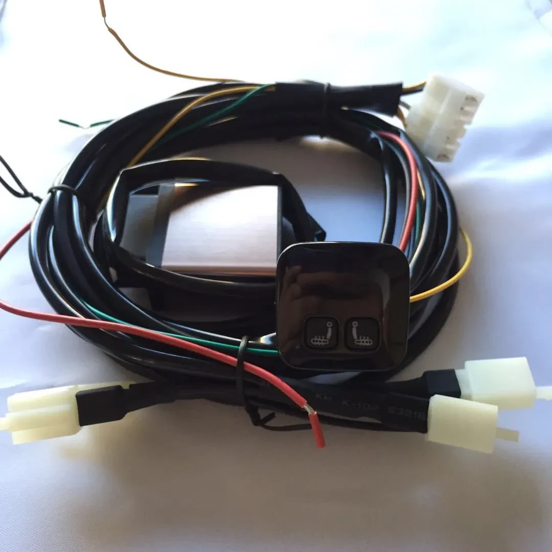 Universal Carbon Fiber Heated Seat Pad with Dual Touch Display