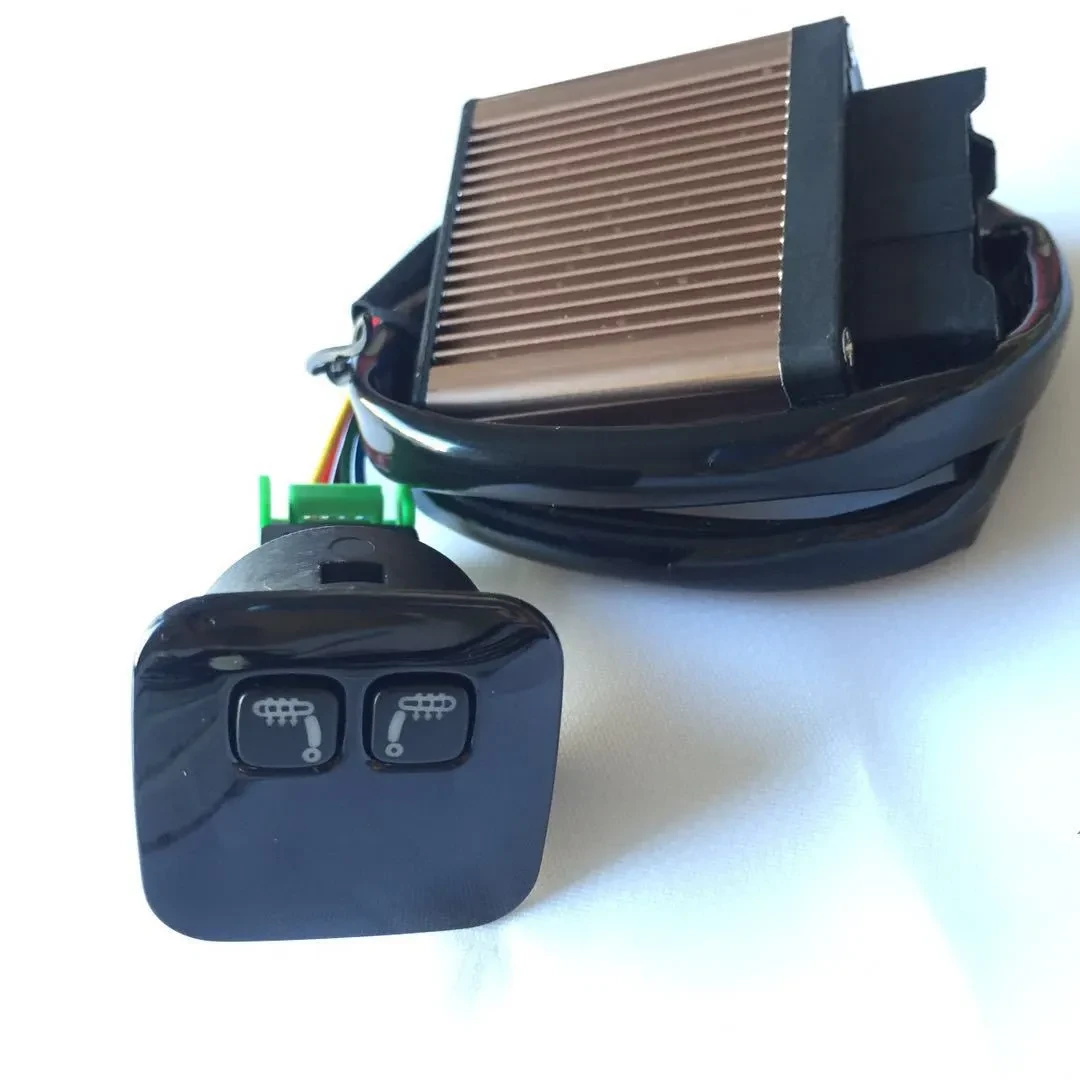 Universal Carbon Fiber Heated Seat Pad with Dual Touch Display