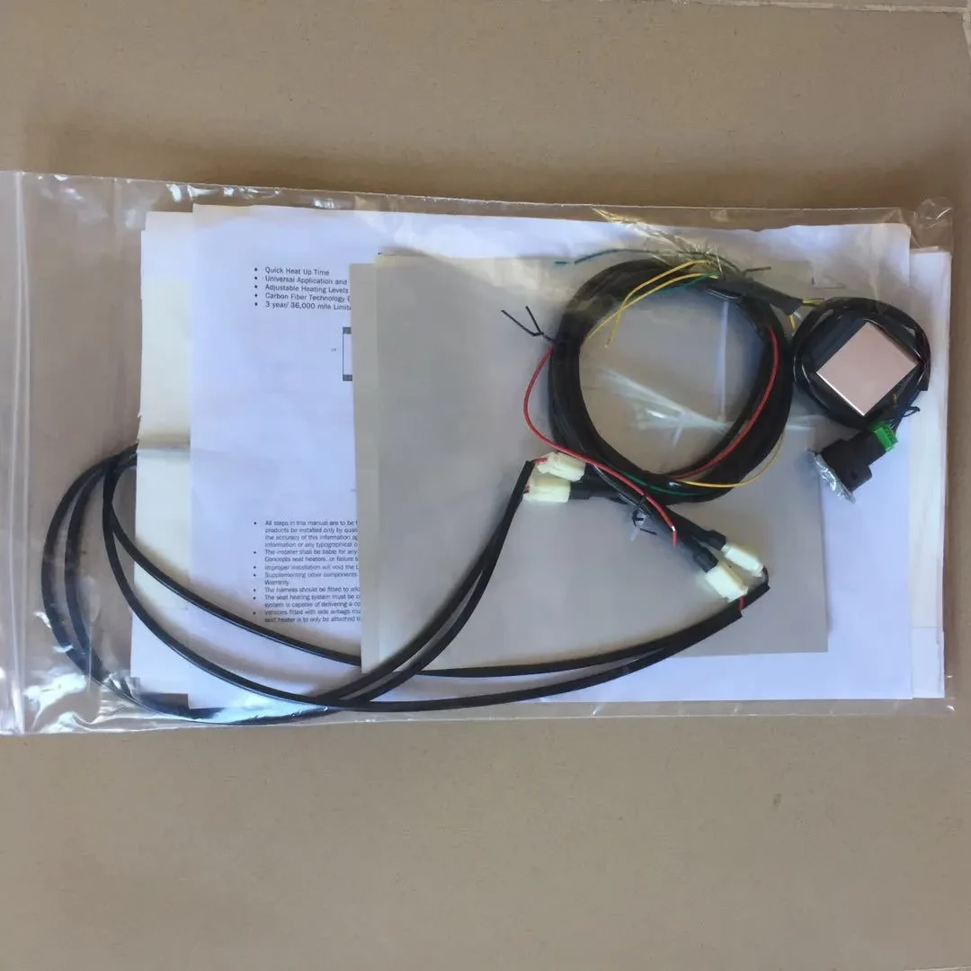 Universal Carbon Fiber Heated Seat Pad with Dual Touch Display