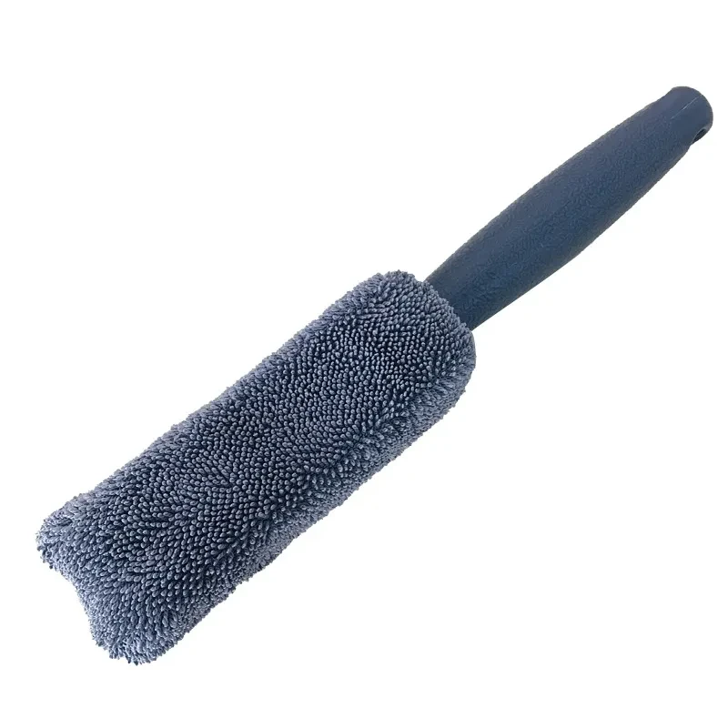 Dual-Pack Microfiber Long-Handle Brush for Car Tires & Hubs