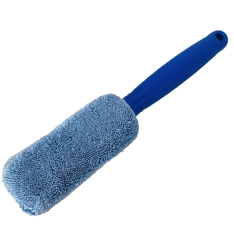 Dual-Pack Microfiber Long-Handle Brush for Car Tires & Hubs