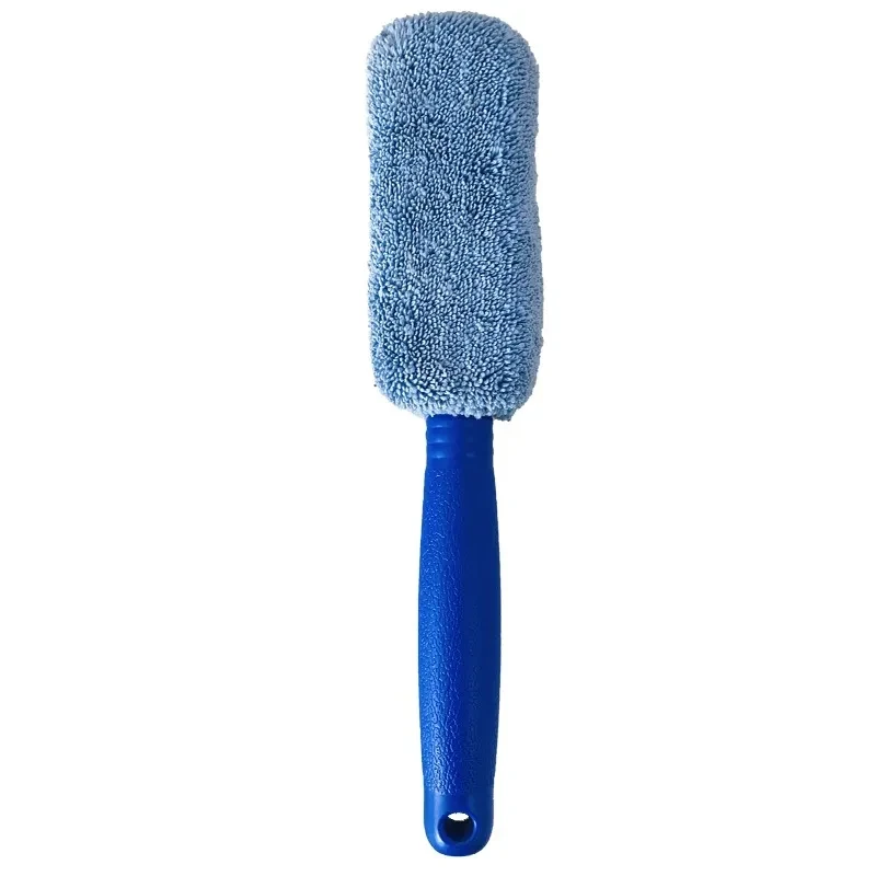 Dual-Pack Microfiber Long-Handle Brush for Car Tires & Hubs
