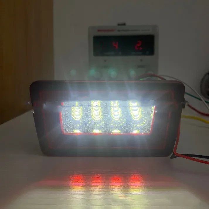 Vehicle LED Safety Stop Light with Sequential Flash Burst
