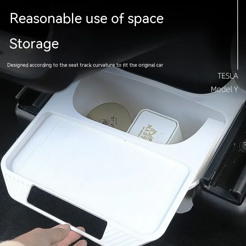 Center Car Seat Organizer Container with Easy-Grip Handle