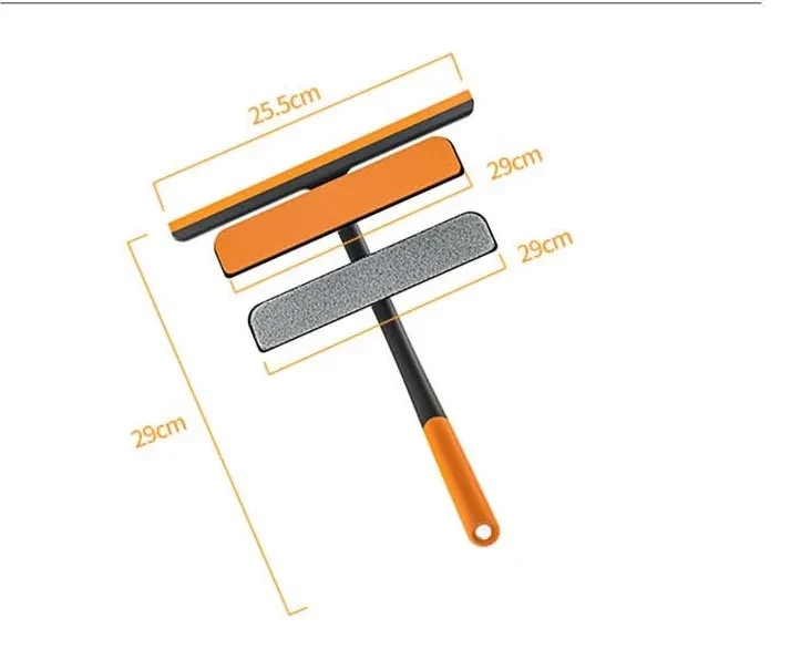 3-in-1 Manual Window Cleaner with Scraper, Wiper & Brush
