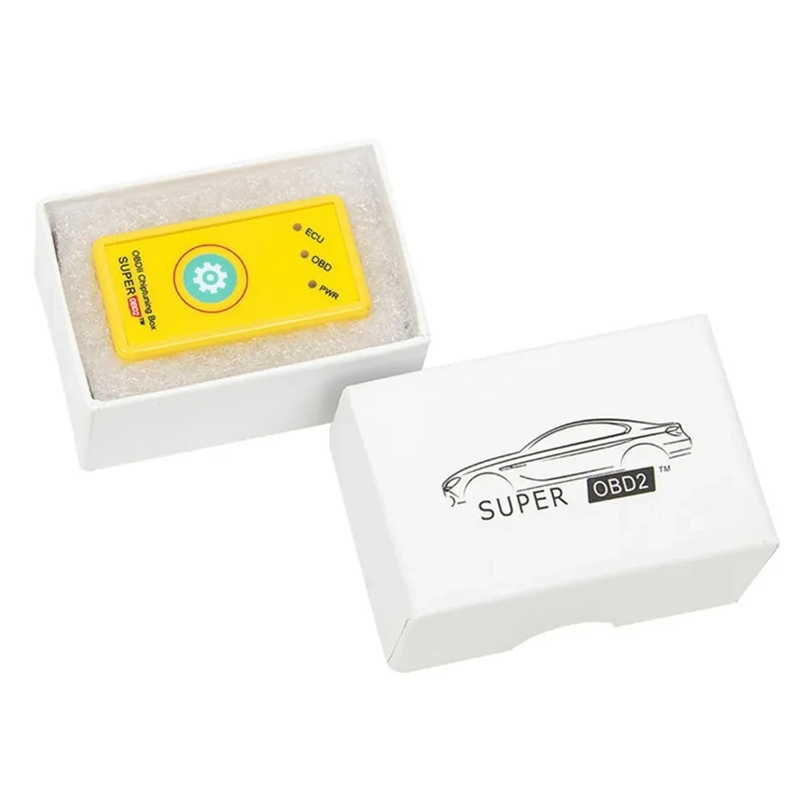 Yellow Gasoline Car Chip Tuning Box Plug & Drive with Switch