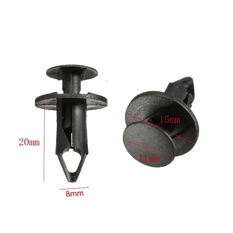 8mm Plastic Bumper Clips – Push-In Fender & Panel Retainer for Ford