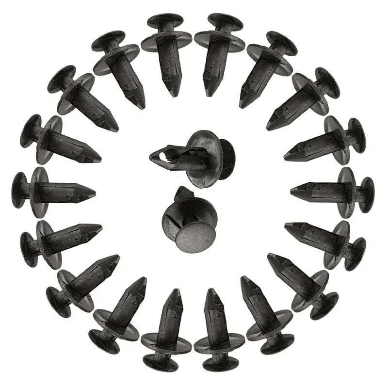 8mm Plastic Bumper Clips – Push-In Fender & Panel Retainer for Ford