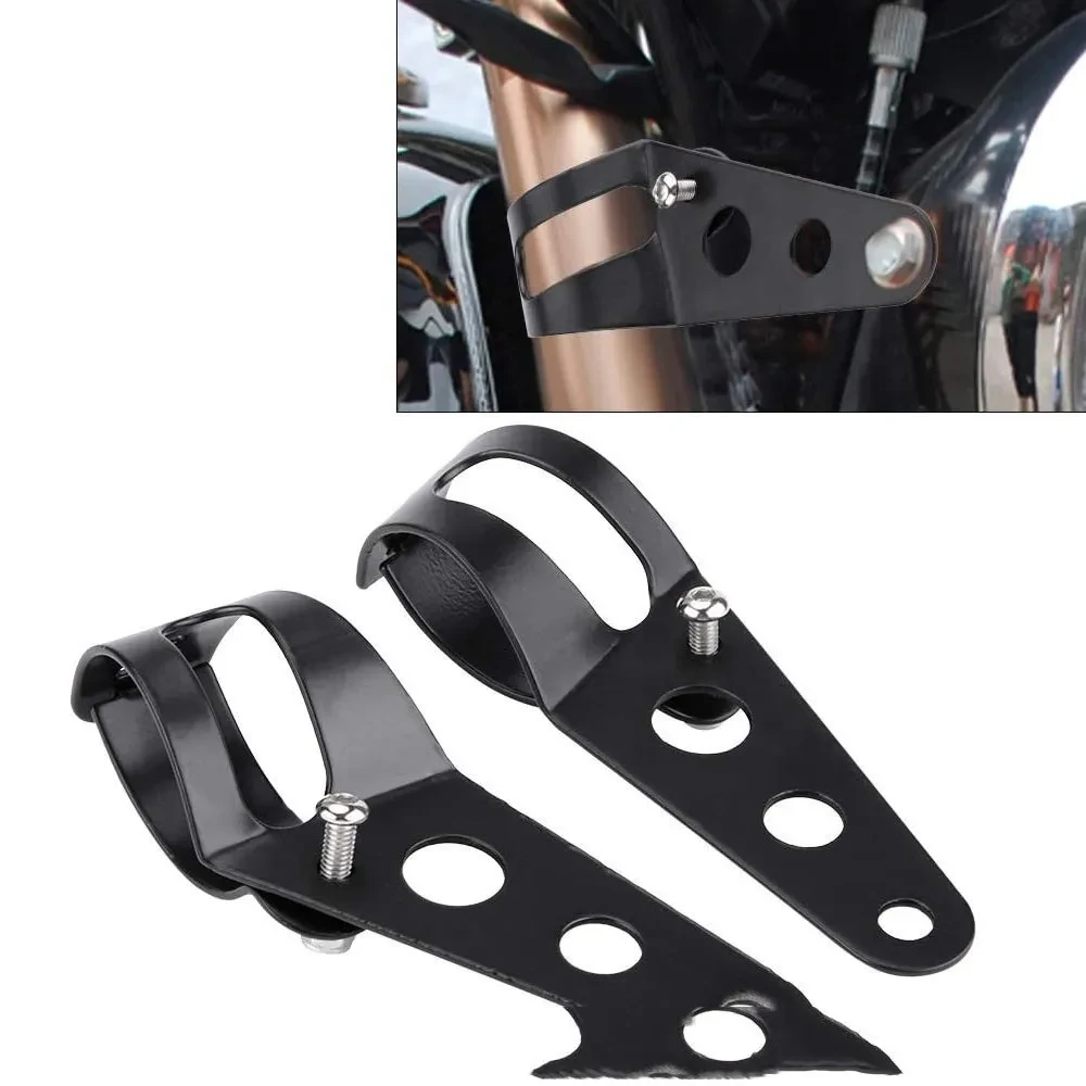 Bicycle Headlight Support Bracket – Retro Adjustable Iron Mount