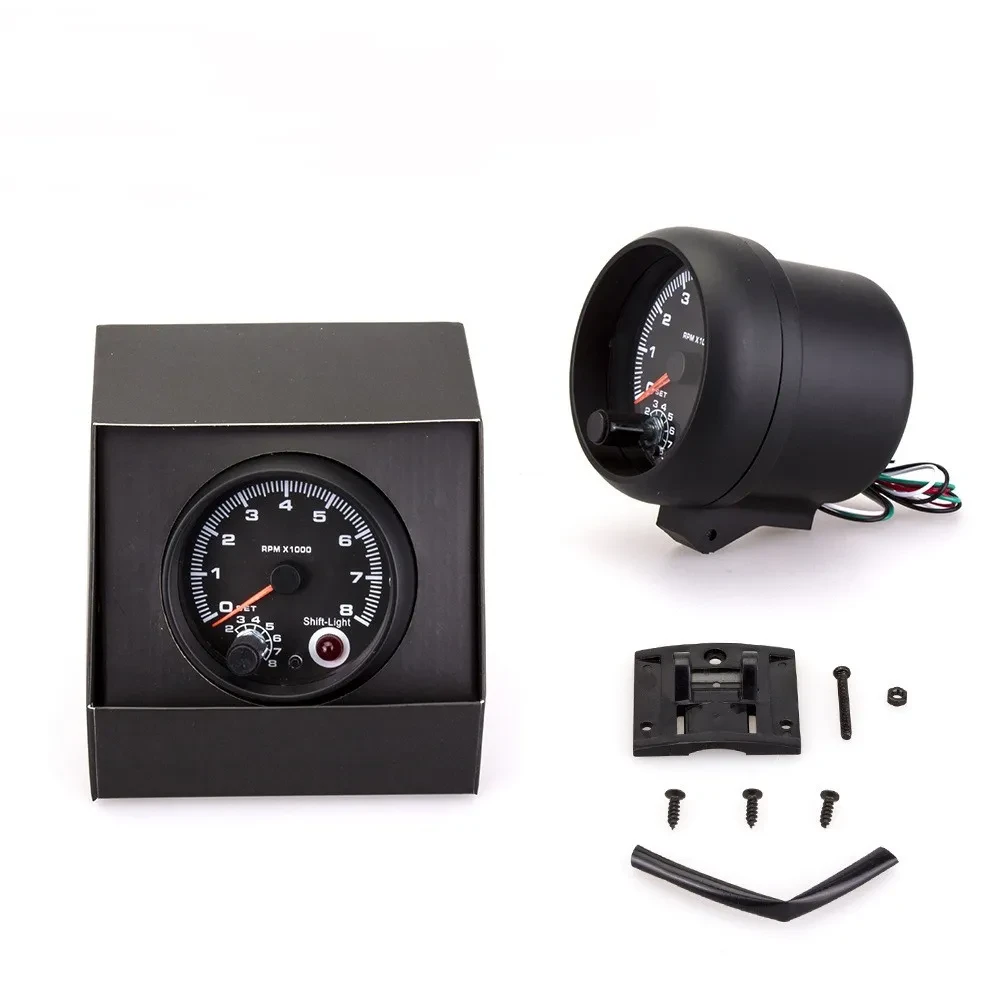 Universal Blue LED Car Tachometer – High-Accuracy RPM Gauge 12V