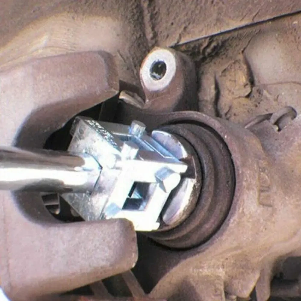 Carbon Steel Rear Disc Brake Piston Cube Tool for Pad Replacement