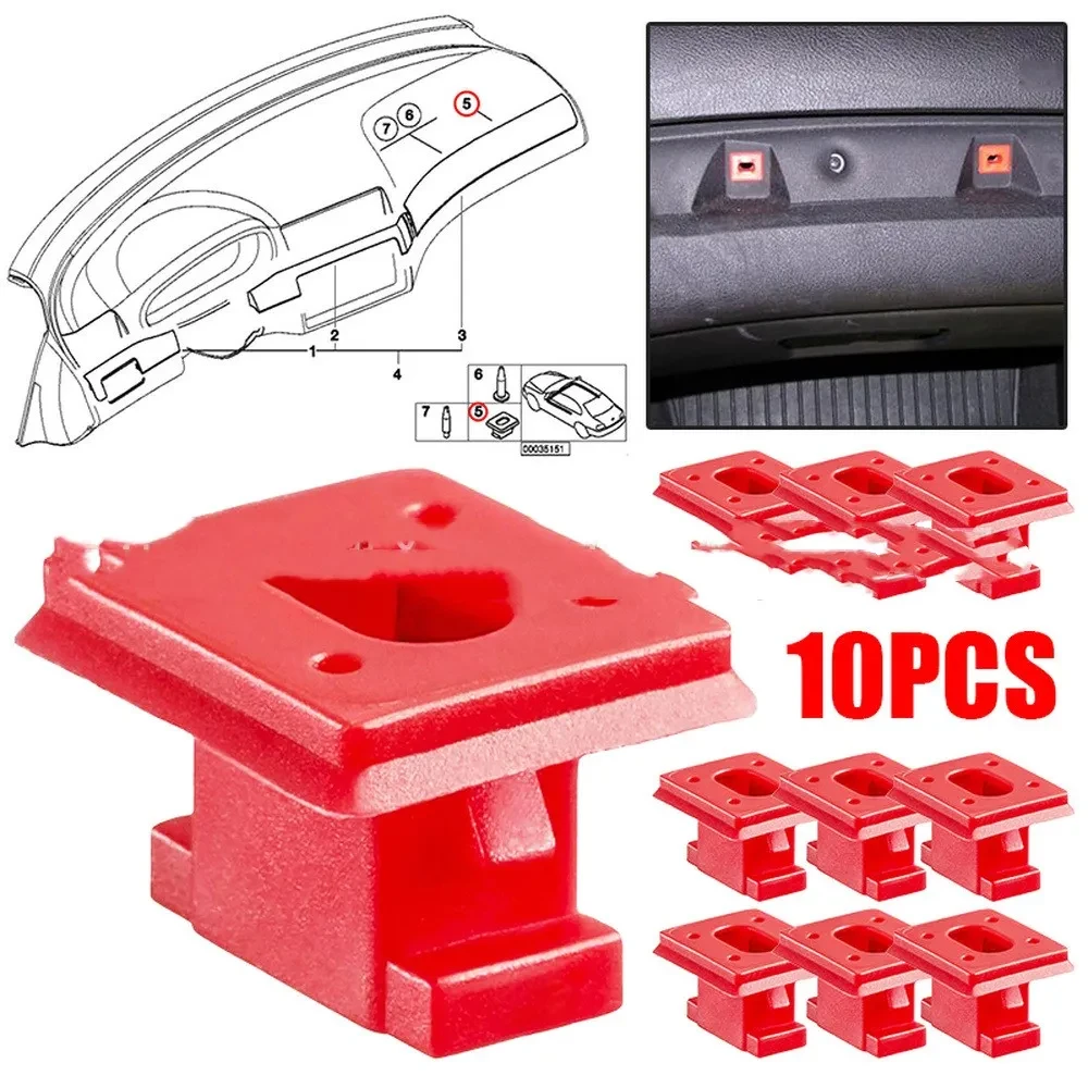 Premium Walnut Door Trim Panel Clip Set for BMW E46/E65/X3