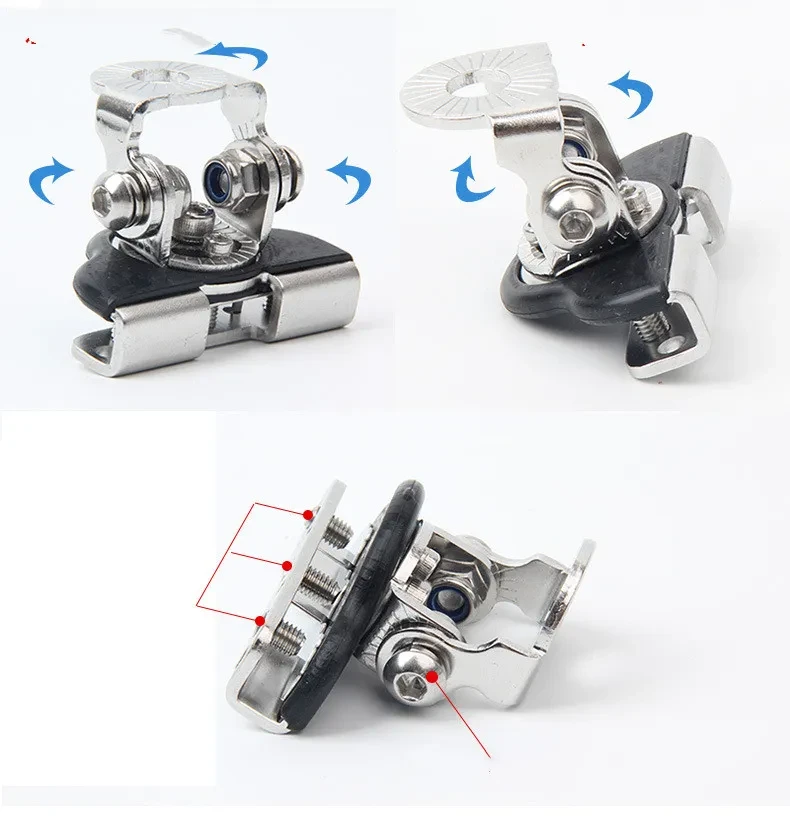 Vehicle Edge Light Holder Mounting Clamp for Aluminum LED Fixtures