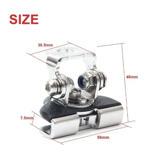 Vehicle Edge Light Holder Mounting Clamp for Aluminum LED Fixtures