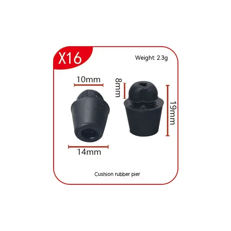 Rubber Car Trunk Clip Set for Shock Absorption and Vibration Control