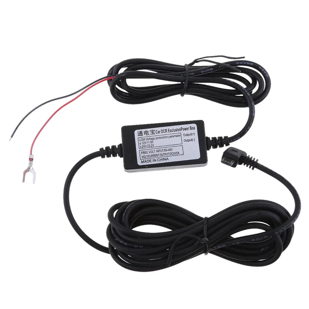 Car DVR Hardwire Kit with Micro USB, Voltage & Overcurrent Protection