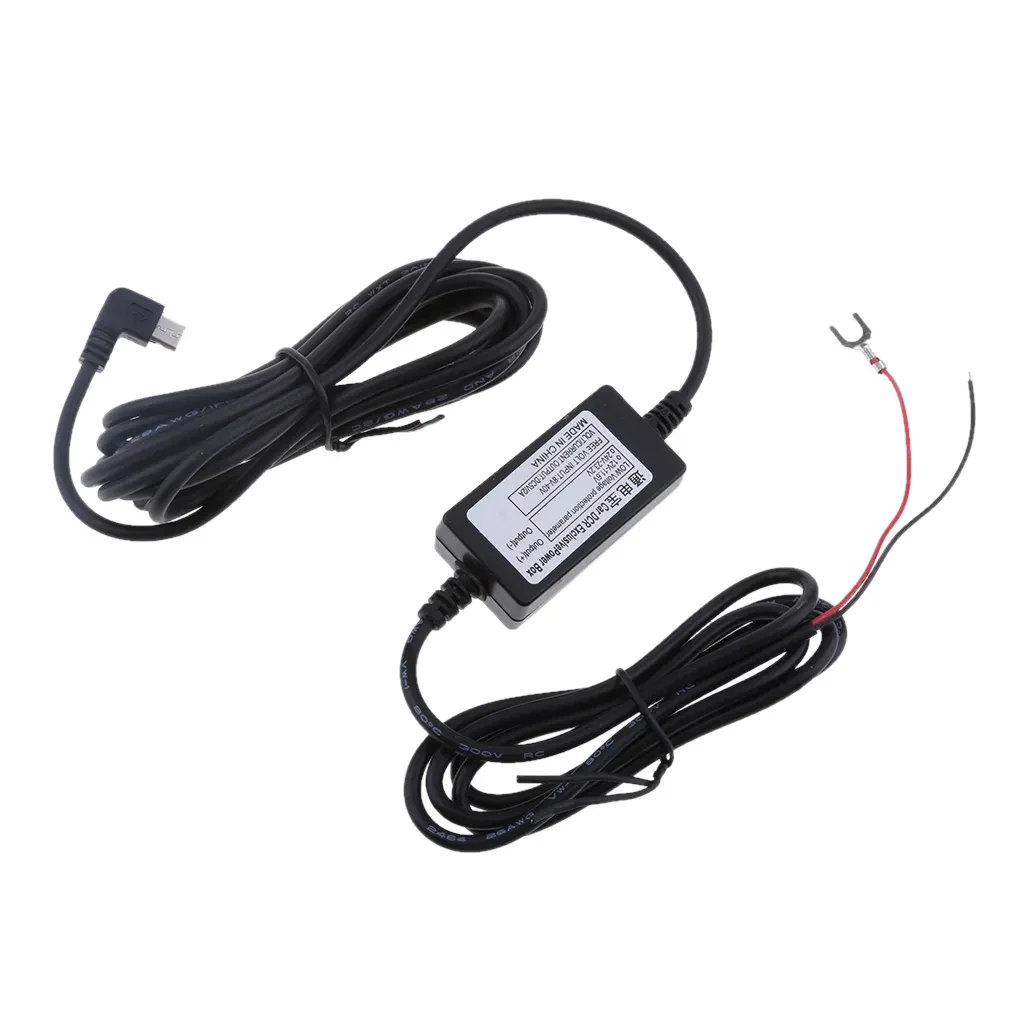Car DVR Hardwire Kit with Micro USB, Voltage & Overcurrent Protection