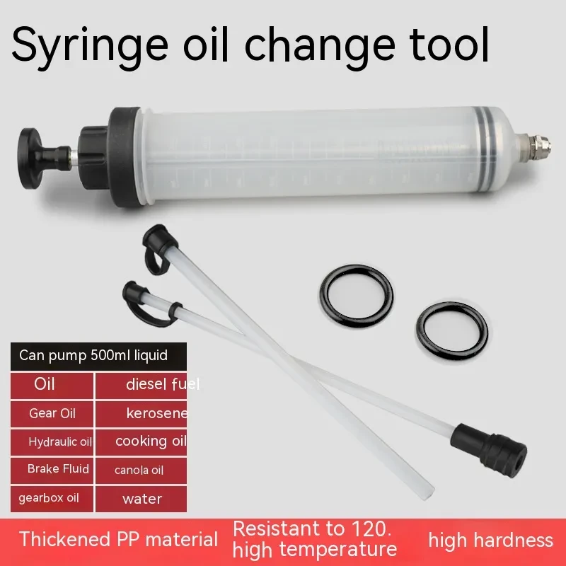 Cyringe Manual Dual-Function Oil Extractor Pump for Vehicle Maintenance
