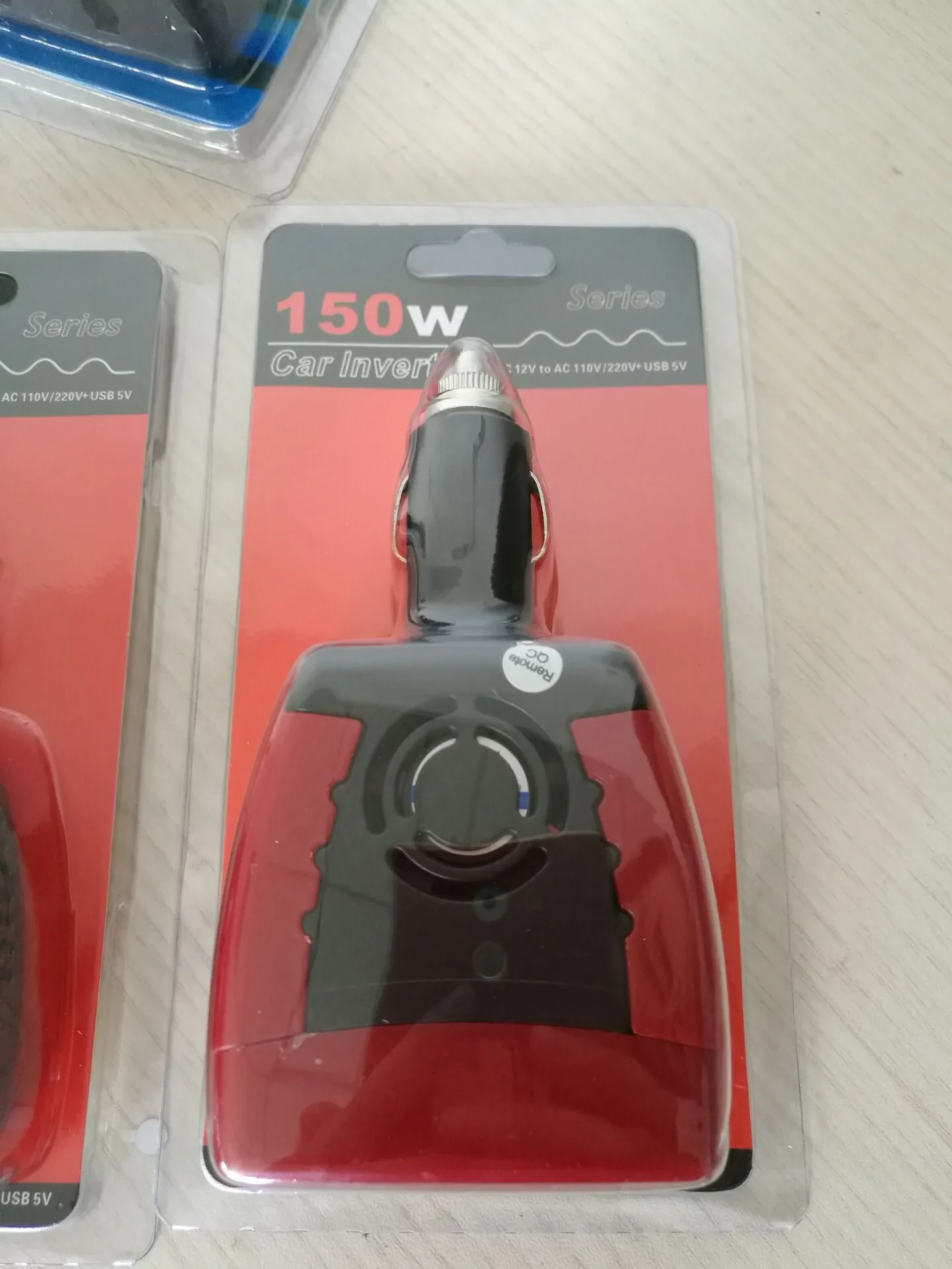 Adapter Car Inverter 12V to 220V/110V 150W Dual Outlet Booster