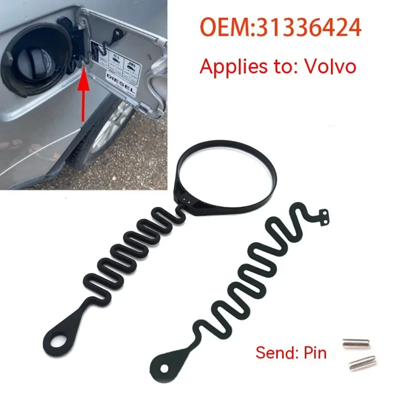 Rubber Fuel Cap Retention Strap Compatible with Volvo Vehicles
