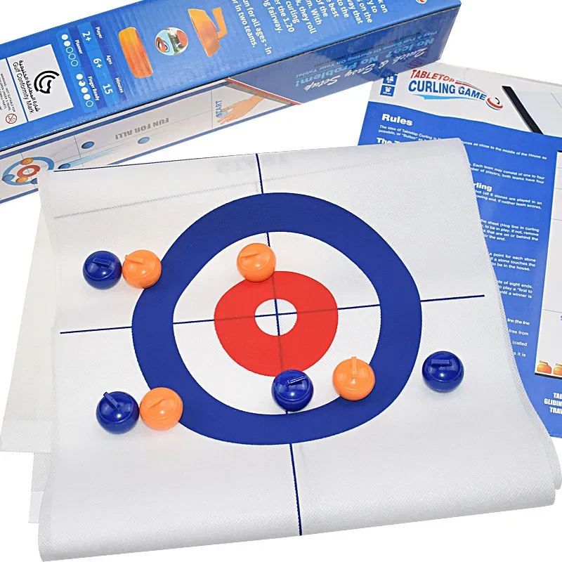 2-in-1 Bowling & Curling Table Game