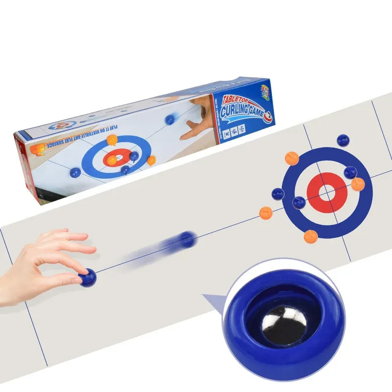 2-in-1 Bowling & Curling Table Game