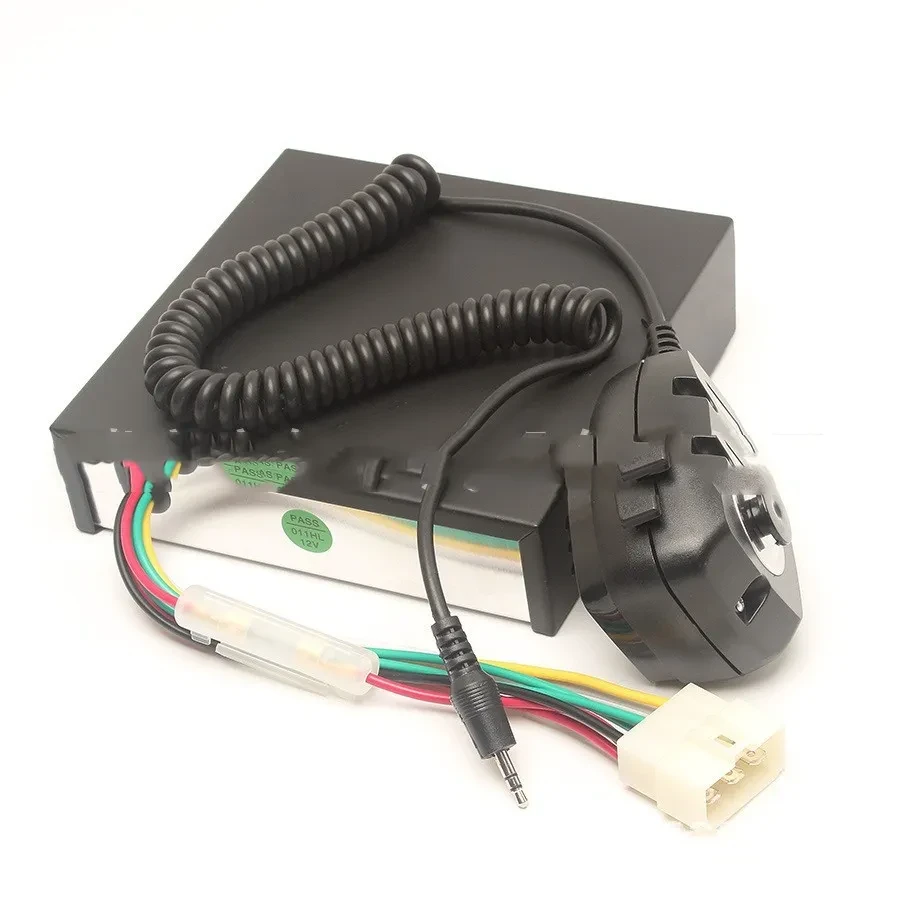 Car Treble Speaker Megaphone – 12V/24V Black Loudspeaker