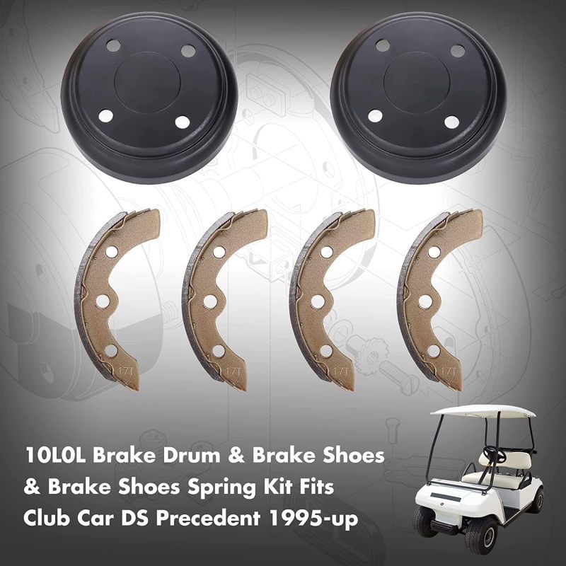 Durable Yellow Brake Shoe Set for Golf Carts 17L17T Model
