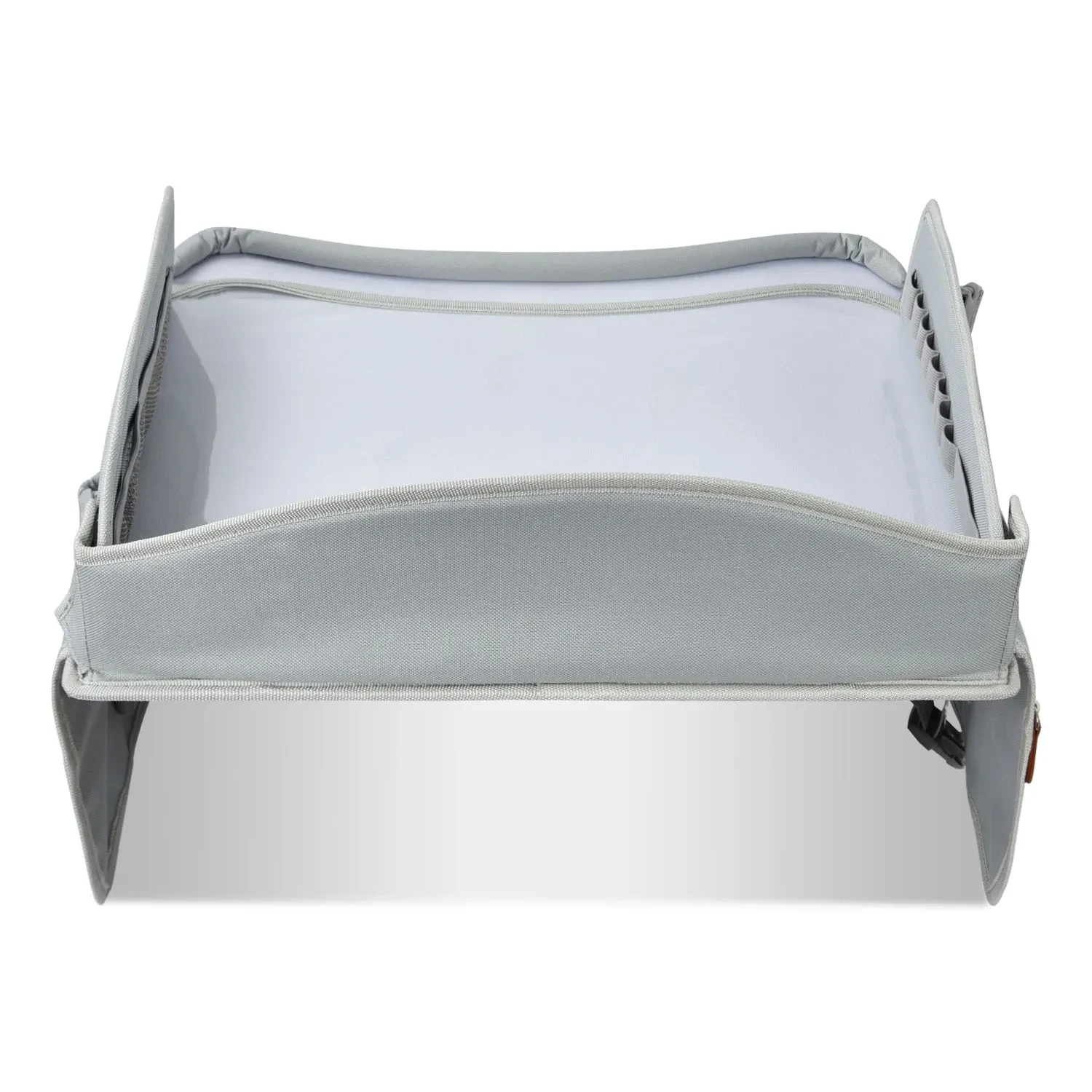 Gray Portable Car Safety Seat Tray for Meals, Games & Drawing