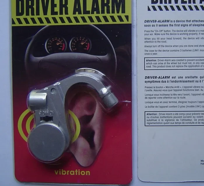 Dual-Purpose Sleep Alert Bell with LED Light for Drivers & Students