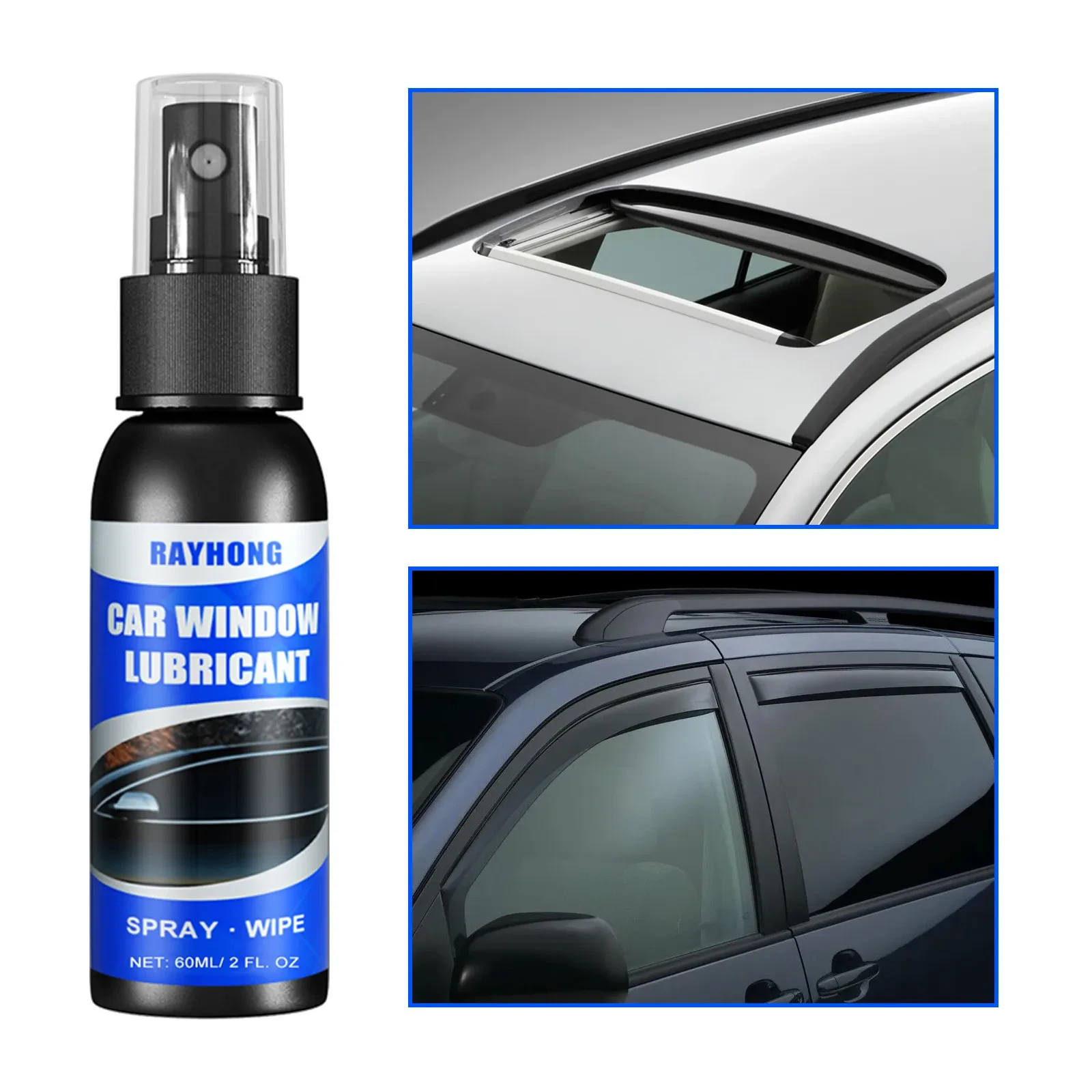 Rayhong Window Lubricant 60ml – Eliminates Sunroof & Glass Noise