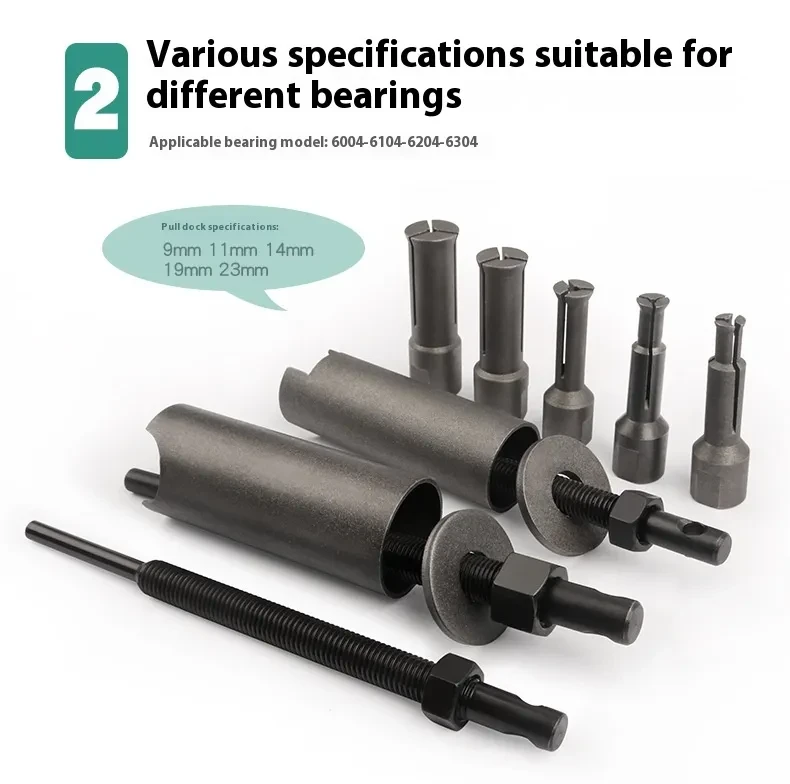 Motorcycle Bearing Removal Kit for Engine and Gearbox Maintenance