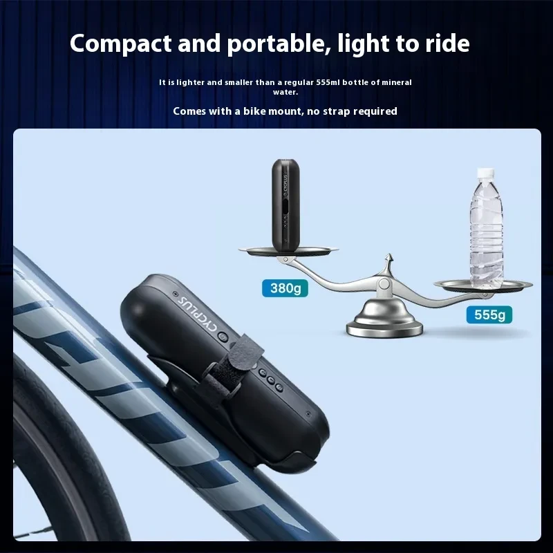 CycPlus Advanced Portable Air Booster for Bikes with Digital Electric Power