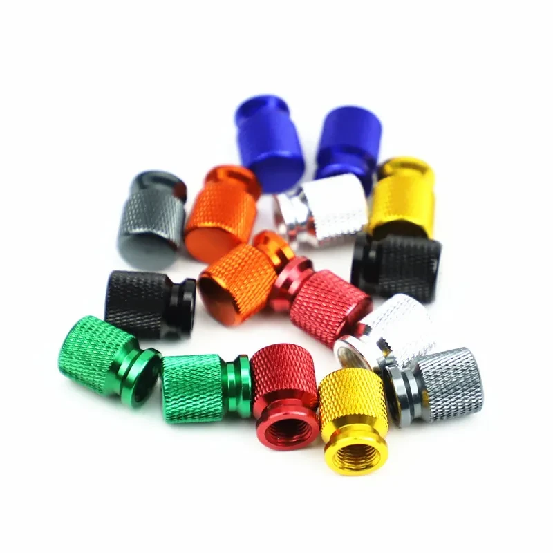 Motorcycle Aluminum Air Valve Caps – Colorful Pair for Custom Bikes