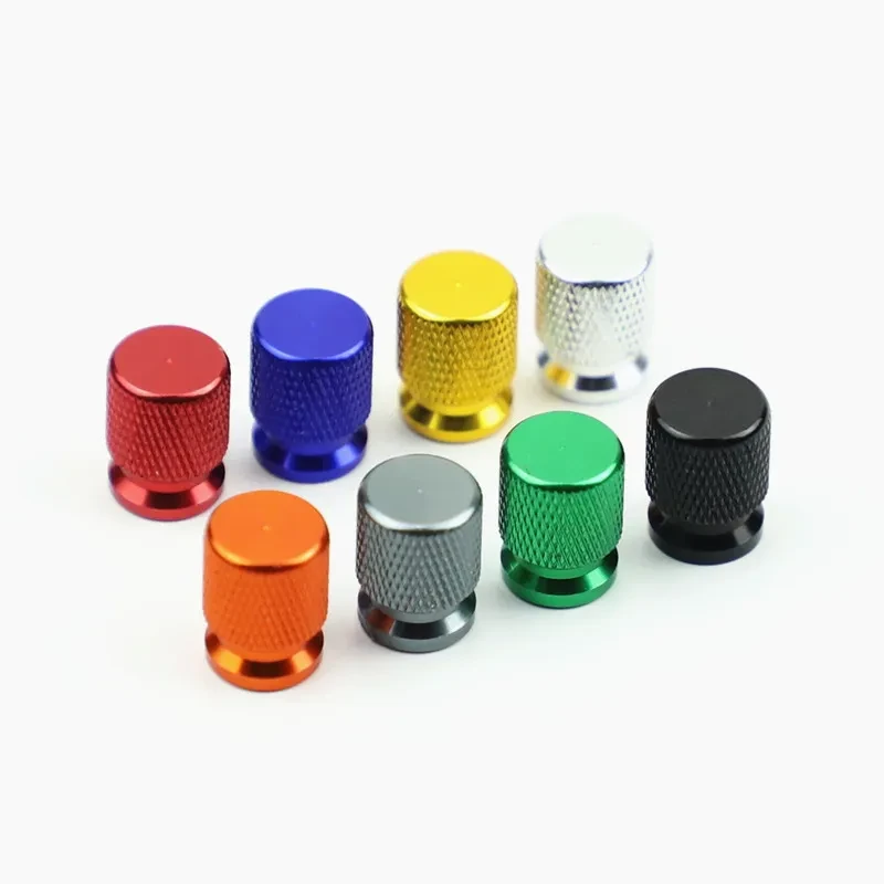 Motorcycle Aluminum Air Valve Caps – Colorful Pair for Custom Bikes