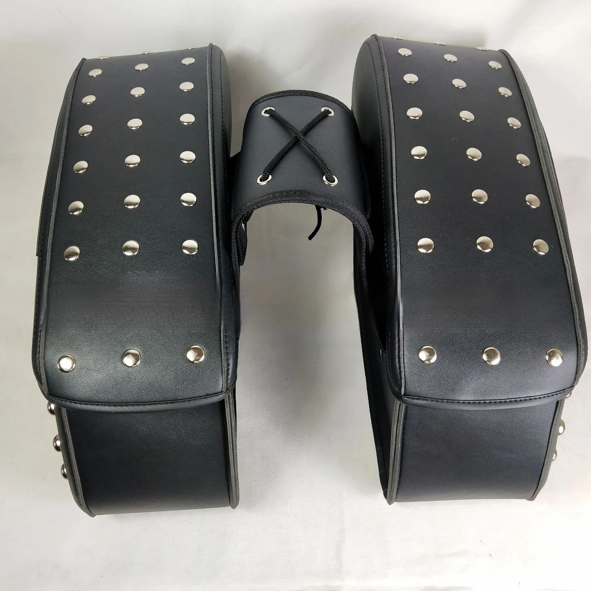 Classic Cruiser Motorcycle Side Saddle Bag in Premium Leather