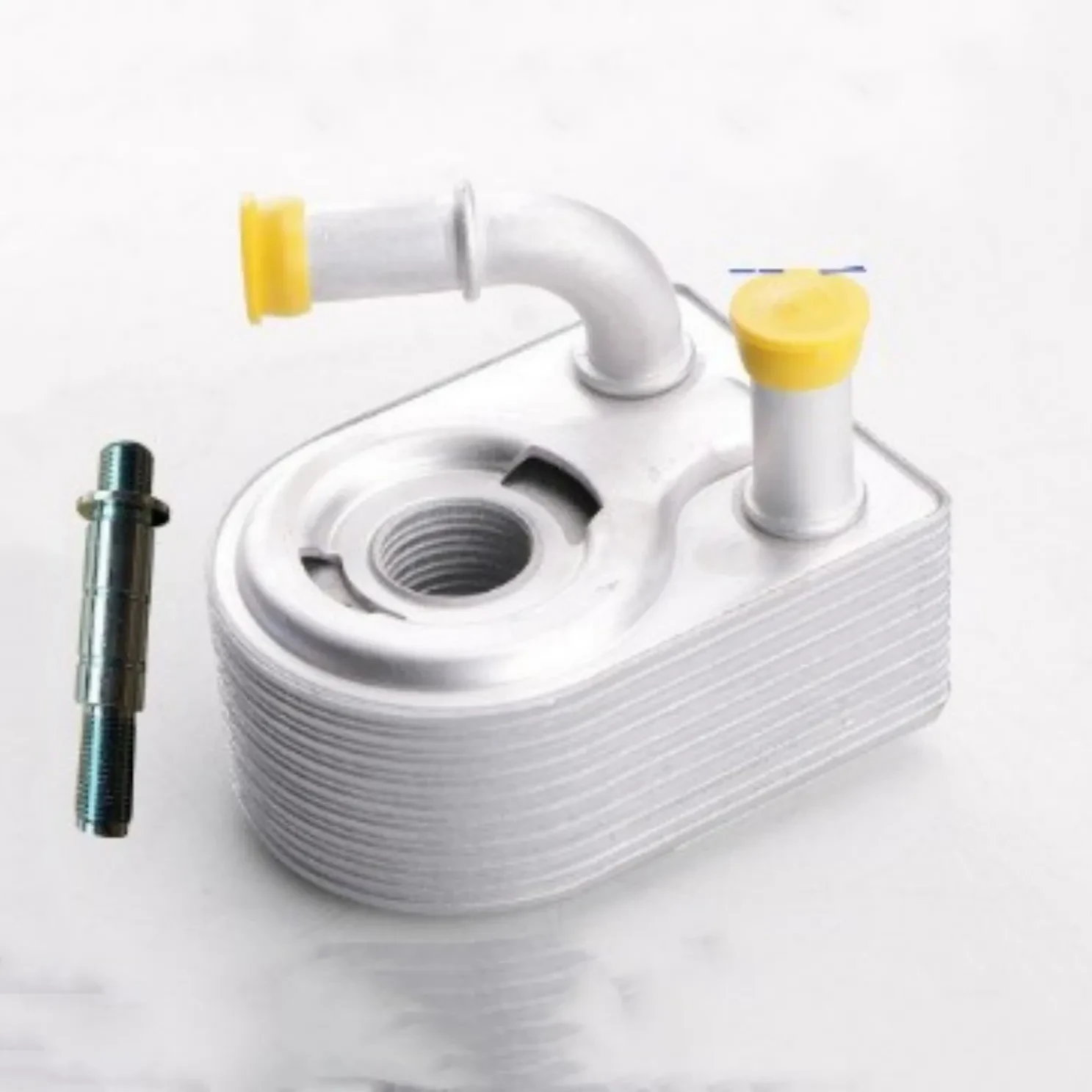 High-Efficiency Aluminum Engine Oil Cooler with Bolt Mounts